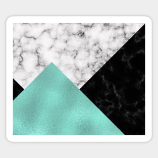 Mint marble V Sticker